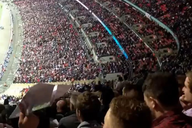 Greatest Paper Airplane Throw EVER Occurs During Soccer Match At Wembley Stadium. You’ll Never Believe How Far This Amazing Homemade Plane Flies!